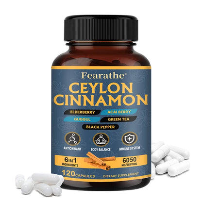Organic Ceylon Cinnamon Capsules - Balance, Immune System, Antioxidant, 100% Certified Organic, Gluten Free and Non-GMO 120count United States Supplements Life Quality Supplements Life Quality https://www.cyberehub.com