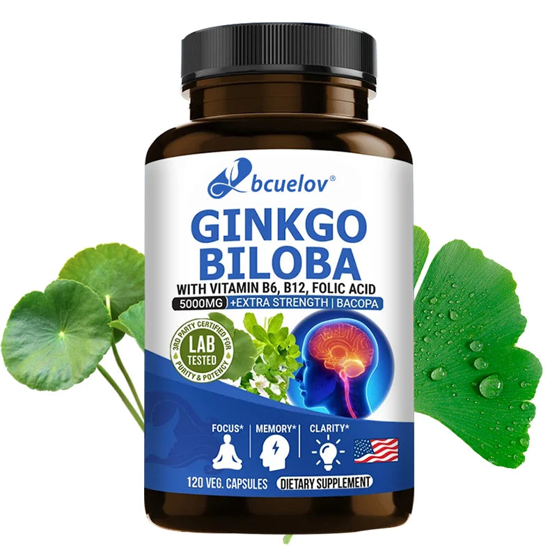 Ginkgo Biloba - Brain Booster - Rich in vitamins B6, B12, folic acid, helps improve concentration and memory, cognitive abilitie Supplements Life Quality Supplements Life Quality https://www.cyberehub.com