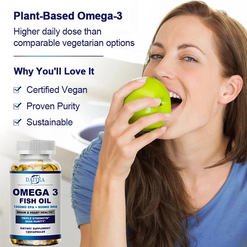 Premium Omega 3 Fish Oil | High EPA 1200 mg + DHA 900 mg | Supports Brain & Heart Health Supplements Life Quality Supplements Life Quality https://www.cyberehub.com