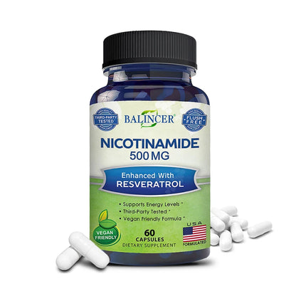 Niacinamide, 500 Mg, Vitamin B3 Supplement, for Healthy Hair Skin & Nails, Energy Support, Non-GMO, Vegan Supplements Life Quality Supplements Life Quality https://www.cyberehub.com