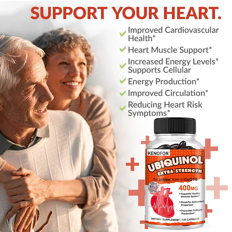 Coenzyme Q10 400 mg Softgel Antioxidant - Excellent absorbency, active form for heart, immune and skin health Supplements Life Quality Supplements Life Quality https://www.cyberehub.com
