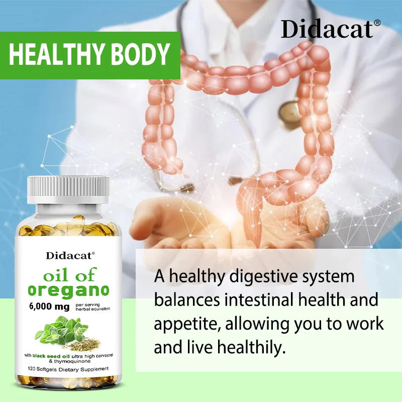Oregano oil softgels for intestinal health, antioxidant, digestive health, immune support Supplements Life Quality Supplements Life Quality https://www.cyberehub.com