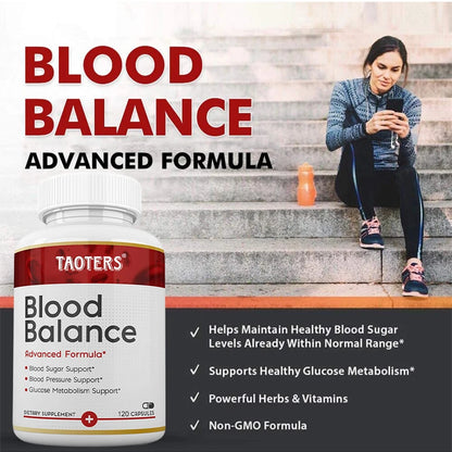 Blood Balance - Supplement, Supports Regulated Blood Sugar and Blood Pressure, Glucose Metabolism, 120 Capsules Supplements Life Quality Supplements Life Quality https://www.cyberehub.com