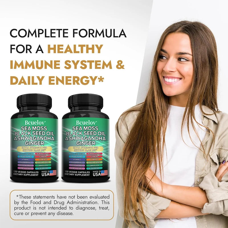 Black Cumin Seed Oil Vitamin C Mineral Supplement, Ashwagandha, 19445 mg, Supports Thyroid Health, Immune System, 120 Capsules Supplements Life Quality Supplements Life Quality https://www.cyberehub.com