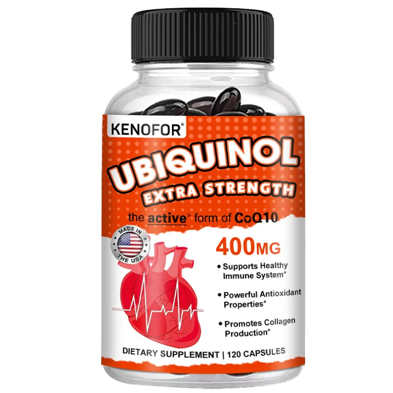 Coenzyme Q10 400 mg Softgel Antioxidant - Excellent absorbency, active form for heart, immune and skin health 120 count United States Supplements Life Quality Supplements Life Quality https://www.cyberehub.com