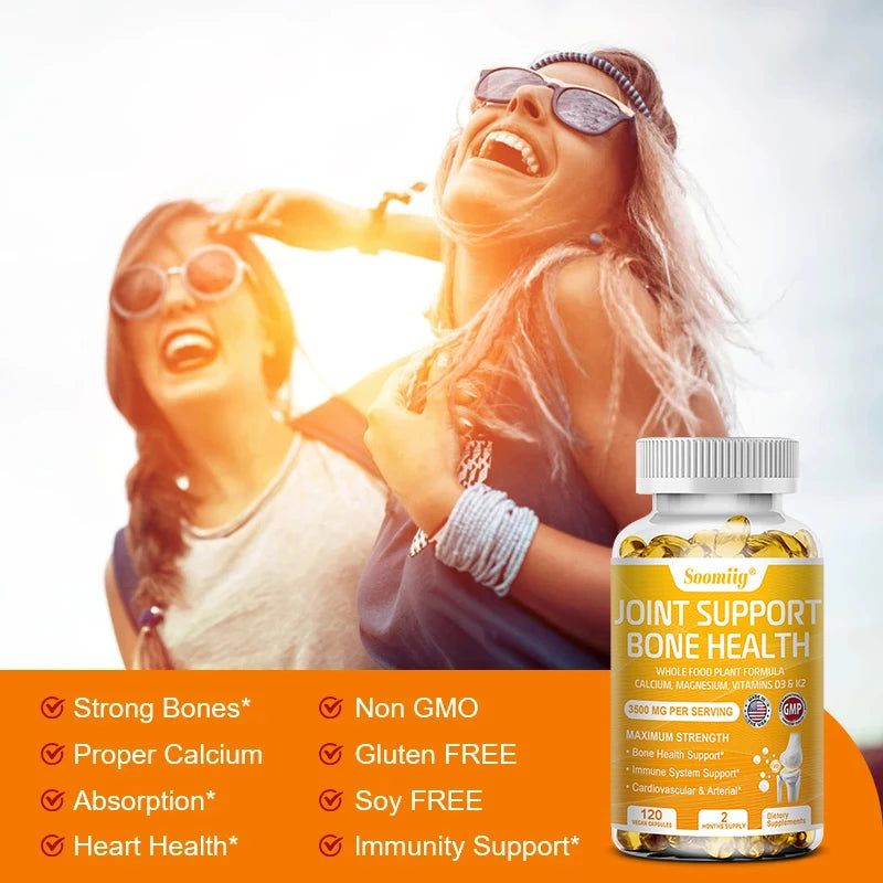 Calcium Magnesium Vitamin D3 & K2 - Supports healthy joint structure, function & comfort, muscle, immunity, bones, non-GMO Supplements Life Quality Supplements Life Quality https://www.cyberehub.com