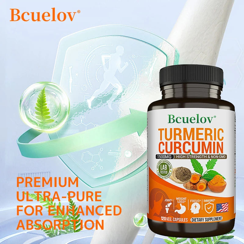 Curcumin Extract with Antioxidant Effects - Bone and Joint Dietary Supplement to Minimize Oxidative Stress - Vegan - Non-GMO Supplements Life Quality Supplements Life Quality https://www.cyberehub.com