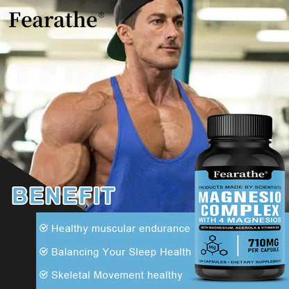 Magnesium Citrate, Magnesium Supplement for Men and Women, Improves Sleep, Relieves Stress and Anxiety, 120 Capsules Supplements Life Quality Supplements Life Quality https://www.cyberehub.com