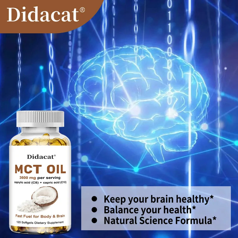 MCT Oil Capsules Focus, fat burning, weight management, provide energy to the brain, keep you focused all day Supplements Life Quality Supplements Life Quality https://www.cyberehub.com