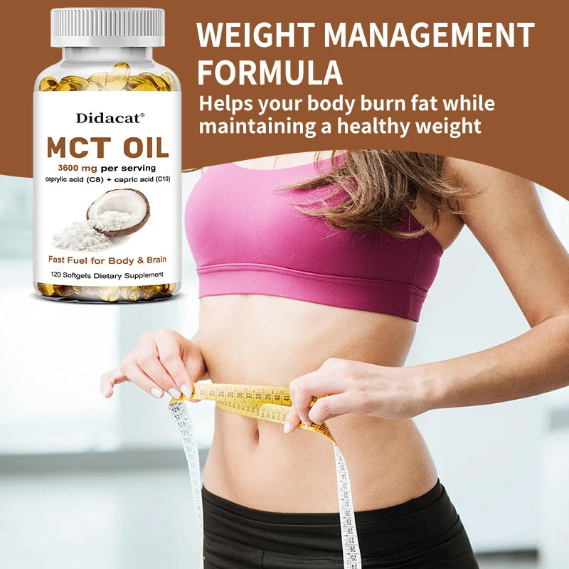 MCT Oil Capsules Focus, fat burning, weight management, provide energy to the brain, keep you focused all day Supplements Life Quality Supplements Life Quality https://www.cyberehub.com