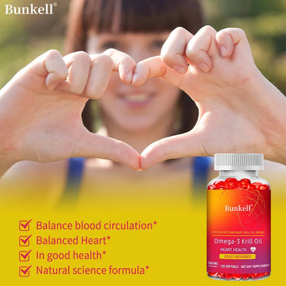 Antarctic Krill Oil 350mg Omega 3 Fatty Acid Supplement, EPA & DHA Softgels, Phospholipids, Antioxidant Astaxanthin Heart Health Supplements Life Quality Supplements Life Quality https://www.cyberehub.com