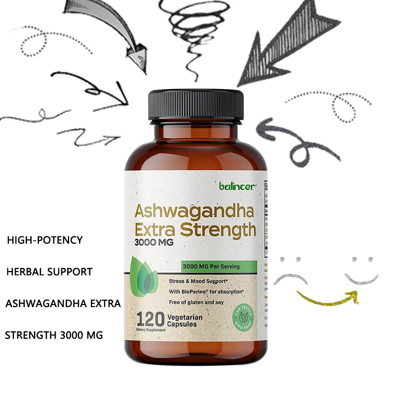 Balincer Ashwagandha Capsules | Ashwagandha Extract Supplement | Boost Energy, Relieve Stress, Support Mood & Focus Supplements Life Quality Supplements Life Quality https://www.cyberehub.com