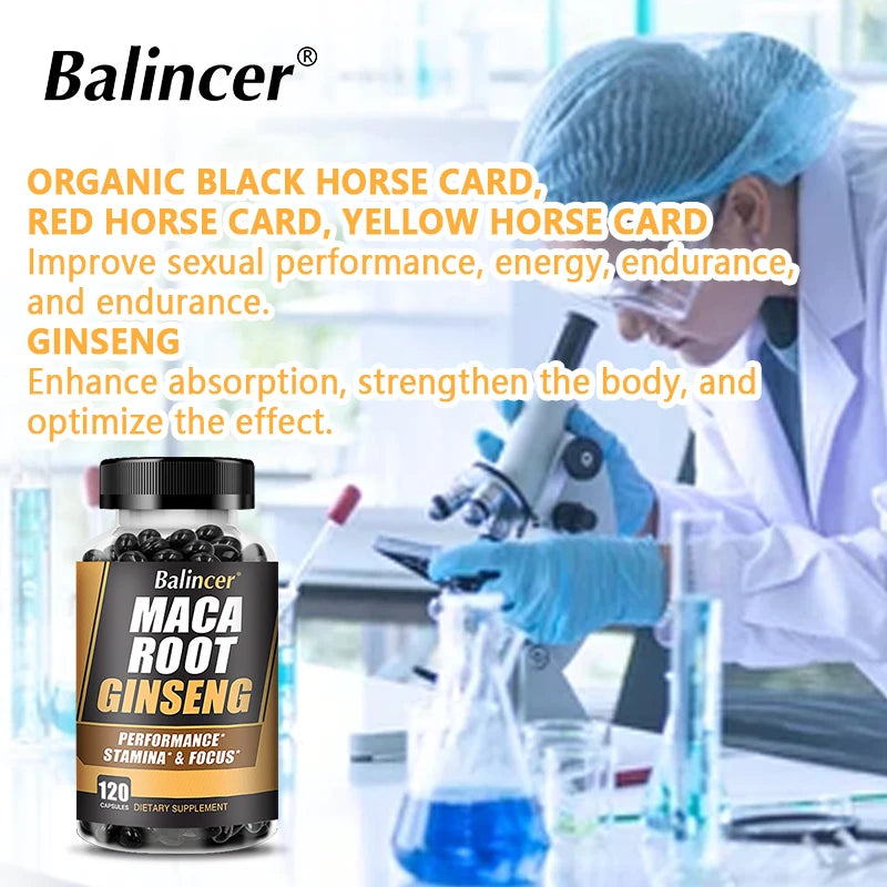 Maca Root + Ginseng Extract Capsules for Adult Men and Women - Energy, Vitality, Endurance and Muscle Mass Supplements Life Quality Supplements Life Quality https://www.cyberehub.com