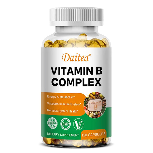 Vitamin B Complex - Stress, Immunity, Heart Health, Nervous System, Energy Metabolism Support - Non-GMO, Vegan, Gluten-Free 120count United States Supplements Life Quality Supplements Life Quality https://www.cyberehub.com