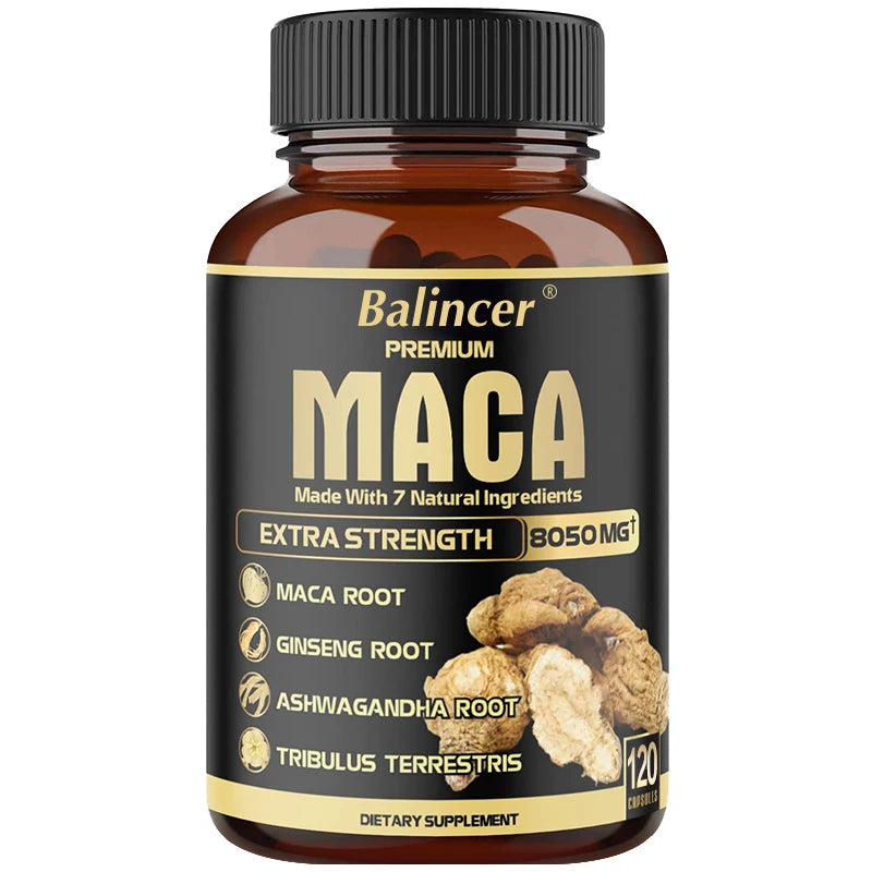 Maca Root Capsules - Natural Energy Supplement, Supports Athletic Performance and Motivation, Builds Muscle and Strengthens 120count United States Supplements Life Quality Supplements Life Quality https://www.cyberehub.com