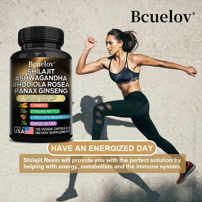 Shilajit Resin Himalaya Capsules - 15250 mg - Combination of Ashwagandha, Ginseng, Cordyceps, Ginkgo, Turmeric Supplements Life Quality Supplements Life Quality https://www.cyberehub.com