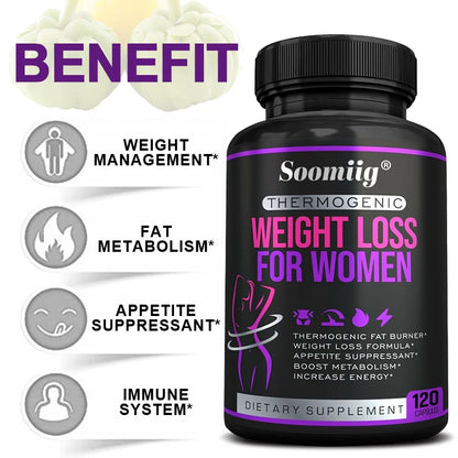 Thermogenic Fat Burner - Natural Appetite Suppressant, Metabolism Booster, Weight Management, Immunity, Metabolism, 120 Capsules Supplements Life Quality Supplements Life Quality https://www.cyberehub.com