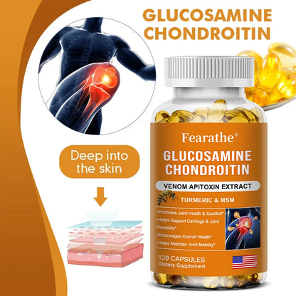 Natural Bee Venom Extract Glucosamine Chondroitin Capsules- Joint Support, Anti-Aging, Anti-Inflammation, Antioxidant, Cartilage Supplements Life Quality Supplements Life Quality https://www.cyberehub.com