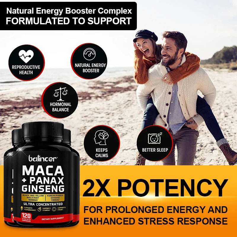 Maca Root (Black, Red, Yellow) 10,000 mg, Male Enhancement Supplement, Supports Increased Male Energy, 120 Capsules Supplements Life Quality Supplements Life Quality https://www.cyberehub.com