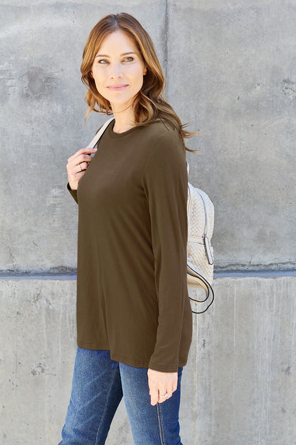 Basic Bae Full Size Round Neck Long Sleeve Top Apparel/Tops Basic Bae Ship from USA TikTok Tops Trendsi USPS Walmart Walmart Apparel Trendsi https://www.cyberehub.com