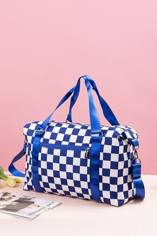 Zenana Checkered Multi-Pocket Travel Bag Apparel Apparel Ship from USA TikTok Trendsi Zenana Trendsi https://www.cyberehub.com