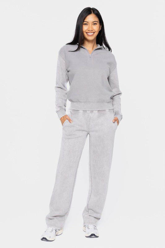Mono B Elastic Waist Fleece Pants with Pockets Apparel Featured MONO B Ship from USA Tiktok Trendsi USA USPS Walmart Trendsi https://www.cyberehub.com
