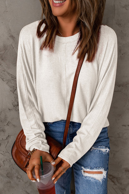 Double Take Full Size Round Neck Long Sleeve T-Shirt White Apparel/Tops Double Take Outlets 2.20-3.30 Ship from USA TikTok Tops Trendsi USPS Walmart Walmart Apparel Trendsi https://www.cyberehub.com