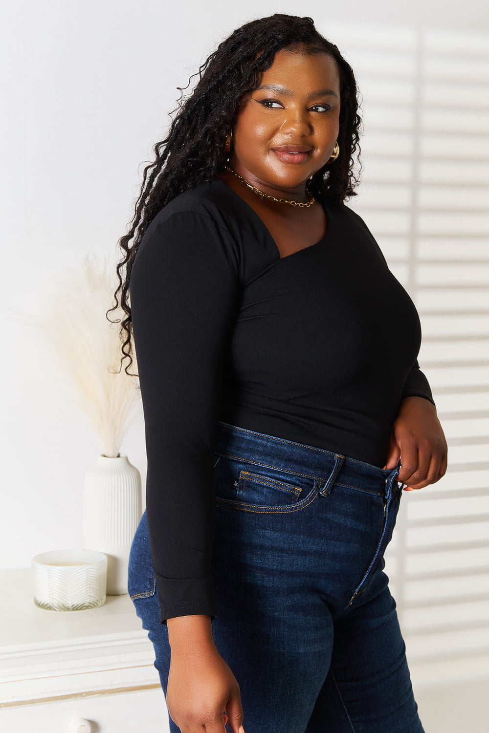 Basic Bae Asymmetrical Neck Long Sleeve Top Apparel/Tops Basic Bae Ship from USA TikTok Tops Trendsi USPS Walmart Walmart Apparel Trendsi https://www.cyberehub.com