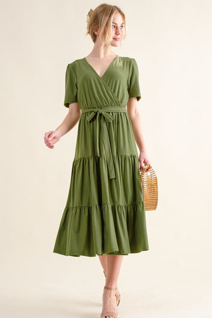 And The Why Soft Short Sleeve Tiered Midi Dress Apparel/Dress And The Why Dress Memorial Day Sale Ship from USA TikTok Trendsi USPS Walmart Walmart Apparel Trendsi https://www.cyberehub.com