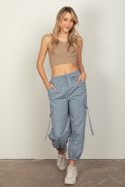 VERY J Elastic Waist Woven Cargo Pants Bottoms Bottoms Clothing Pants Ship from USA VERY J Women Trendsi https://www.cyberehub.com