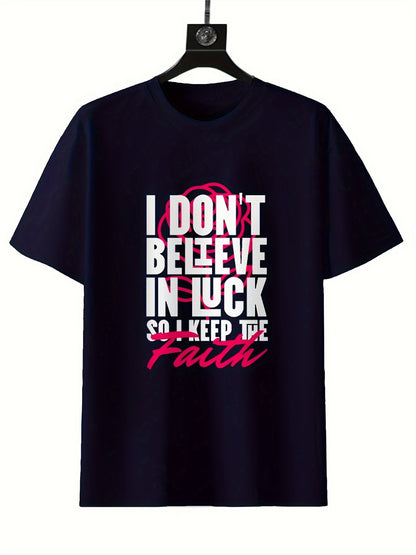 Round Neck Printed T-shirt Casual Short Sleeved Top For Spring And Summer, Personalized And Comfortable For Both Men And Women Navy Blue Apparel/Shirt/Graphic Shirt SNULLO https://www.cyberehub.com