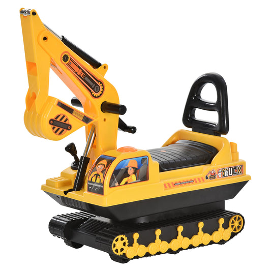 NO POWER Ride On Excavator Toy Tractors Digger Movable Scooter Walker Pretend Play Toddler Construction Truck Basket Storage For Boys Girls 3 Years Old Yellow Black Car Giga GNJ Toys Walmart Giga https://www.cyberehub.com