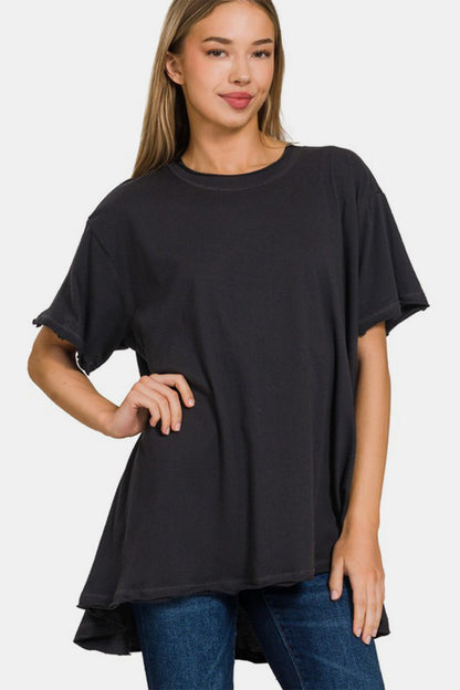 Zenana Round Neck Short Sleeve T-Shirt Apparel/Tops Memorial Day Sale Ship from USA TikTok Tops Trendsi USPS Walmart Walmart Apparel Zenana Trendsi https://www.cyberehub.com