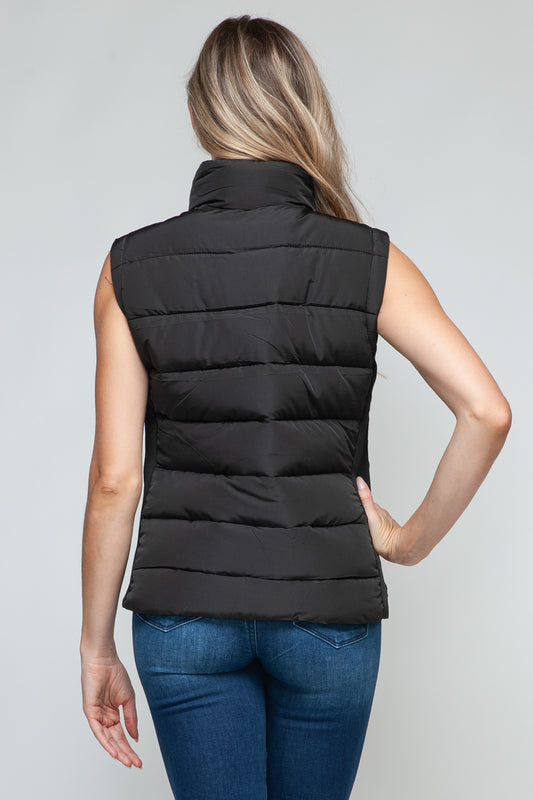 Snobbish Zip Up Turtleneck Vest with Pockets Shirt Apparel Clothing Tops price-change-job-active Ship from USA Shirts Snobbish USA Women Trendsi https://www.cyberehub.com
