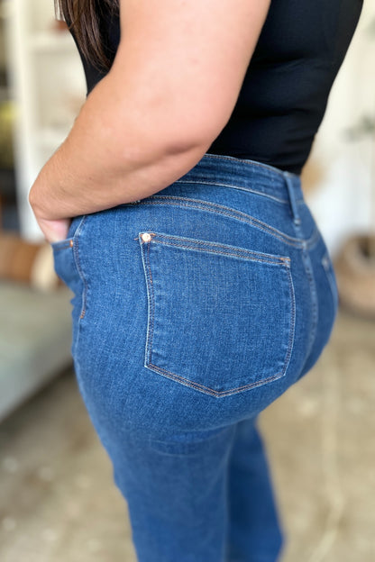 Judy Blue Full Size High Rise Straight Jeans Bottoms Bottoms Clothing Judy Blue Pants Ship from USA Women Trendsi https://www.cyberehub.com
