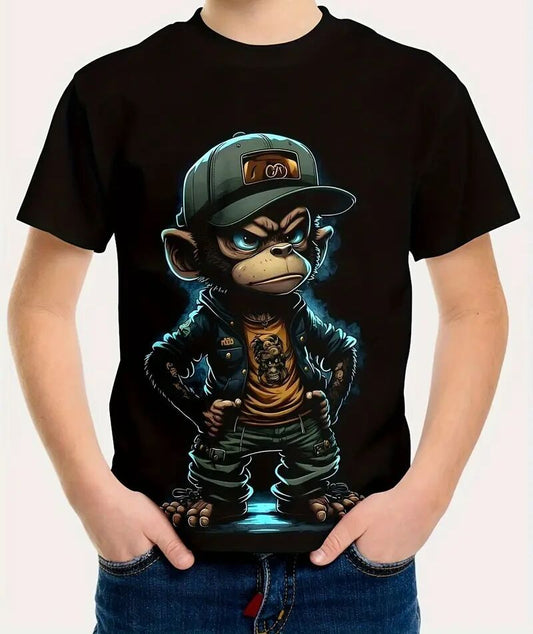 Men's Printed Short-sleeved T-shirt Apparel/Shirt/Graphic Shirt SNULLO https://www.cyberehub.com