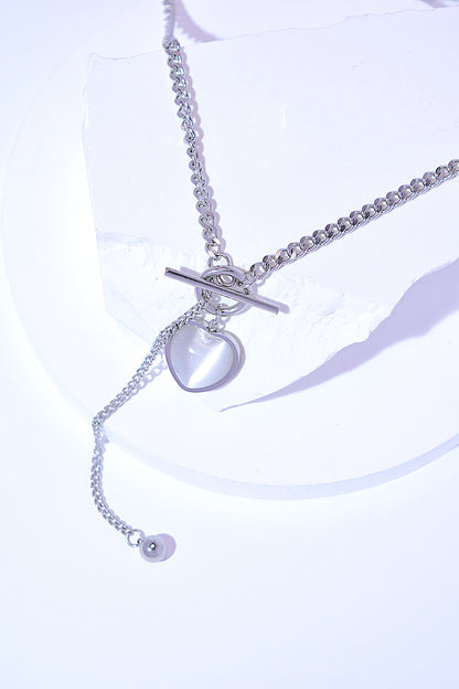 Titanium Steel Heart Necklace Jewelry Ship from USA TikTok USA Vvan Trendsi https://www.cyberehub.com