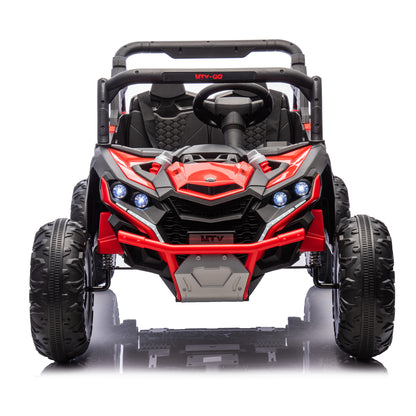 24V Two-Seater Kids Ride On UTV W/Parents Remote Control,Four-Wheel Suspension,Slow Start,Large wheel design,Anti-collision bar,Storage space,Music,USB,Bluetooth,Volume control,LED lights for Kids 3+. Giga Kids Toys Giga https://www.cyberehub.com
