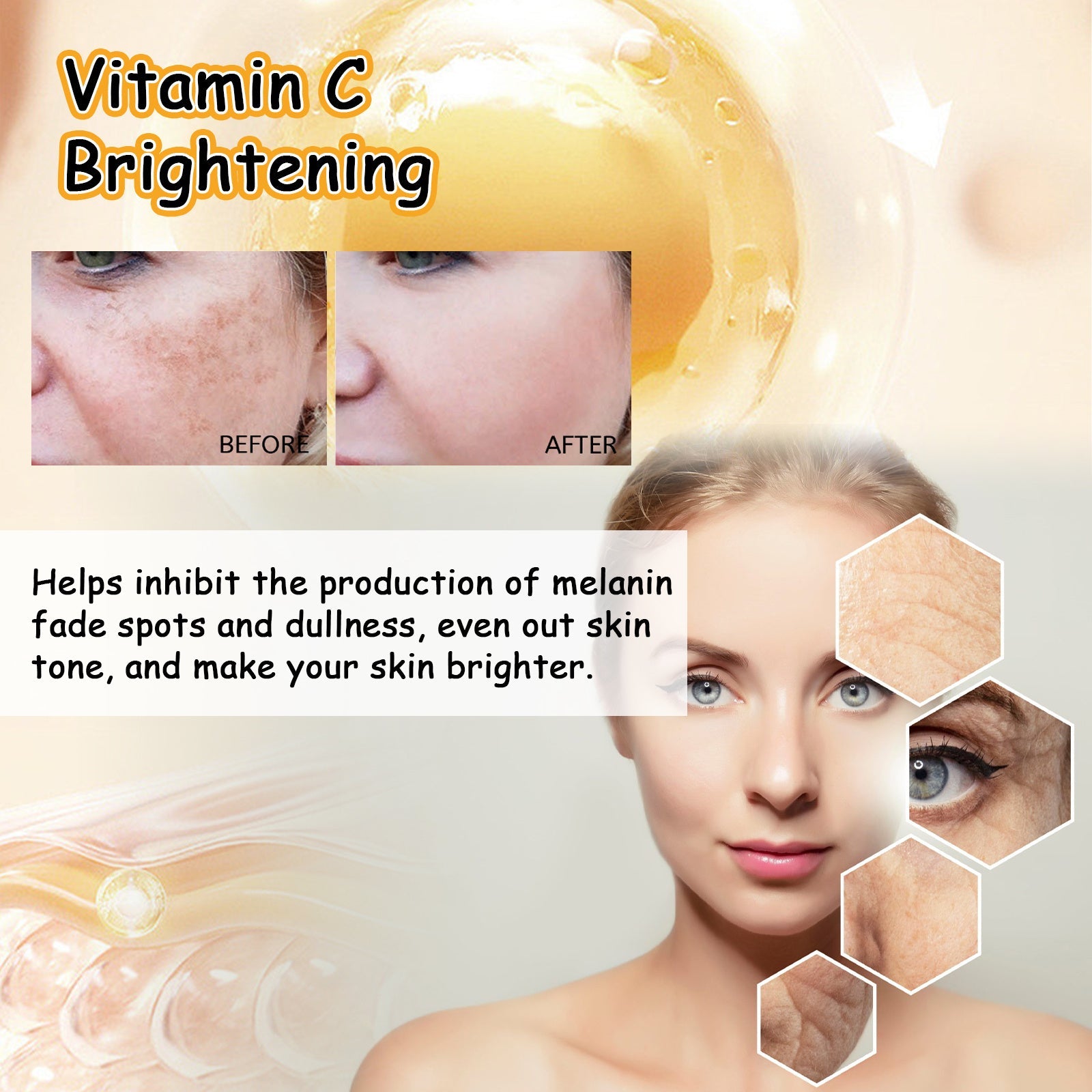 Moisturizing And Brightening Vitamin C Moisturizing Face Cream Health & Beauty Health & Beauty Under 10 UniversalMaax https://www.cyberehub.com