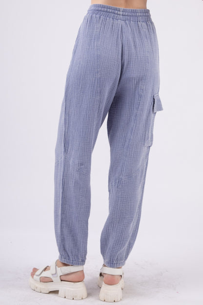 VERY J Washed Woven Crinkle Gauze Drawstring Cargo Pants Bottoms Bottoms Clothing Ship from USA VERY J Women Trendsi https://www.cyberehub.com