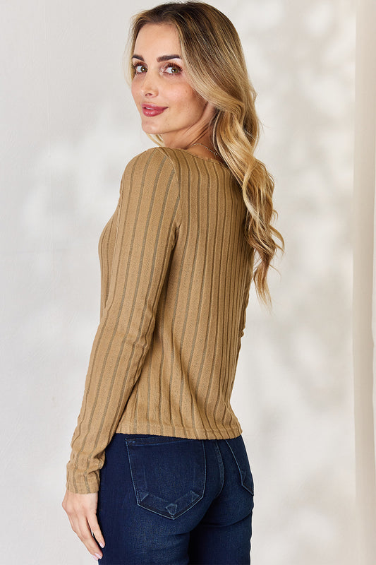Basic Bae Full Size Ribbed Long Sleeve T-Shirt Apparel/Tops Basic Bae Ship from USA TikTok Tops Trendsi USPS Walmart Walmart Apparel Trendsi https://www.cyberehub.com