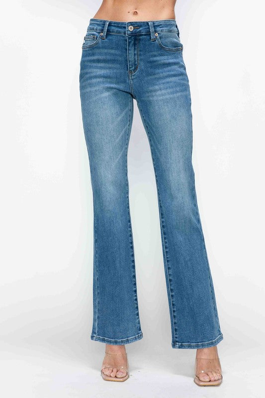 bytos Full Size Cat's Whiskers Mid Rise Bootcut Jeans Medium Apparel Apparel bytos Ship from USA TikTok Trendsi Trendsi https://www.cyberehub.com