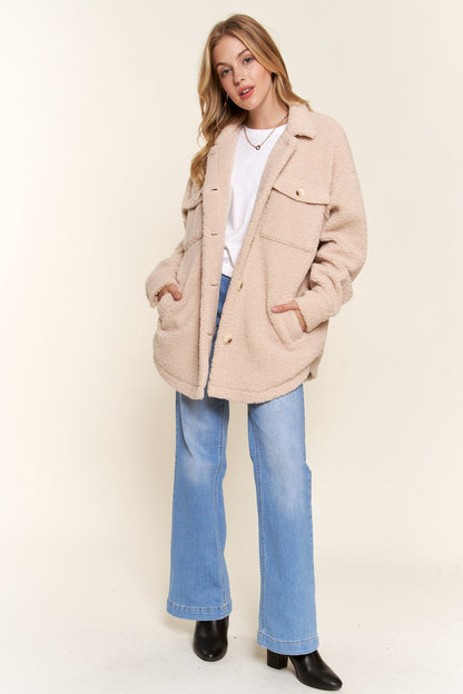 And The Why Teddy Sherpa Button Down Curved Hem Shacket Shirt And The Why Apparel Clothing Tops Ship from USA Shirts USA Women Trendsi https://www.cyberehub.com