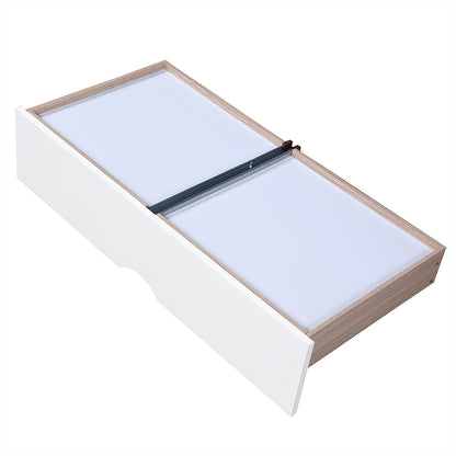 Wooden Daybed with Trundle Bed and Two Storage Drawers , Extendable Bed Daybed,Sofa Bed for Bedroom Living Room,White Furniture Giga GNJ Home Home & Garden Home Goods Walmart Giga https://www.cyberehub.com