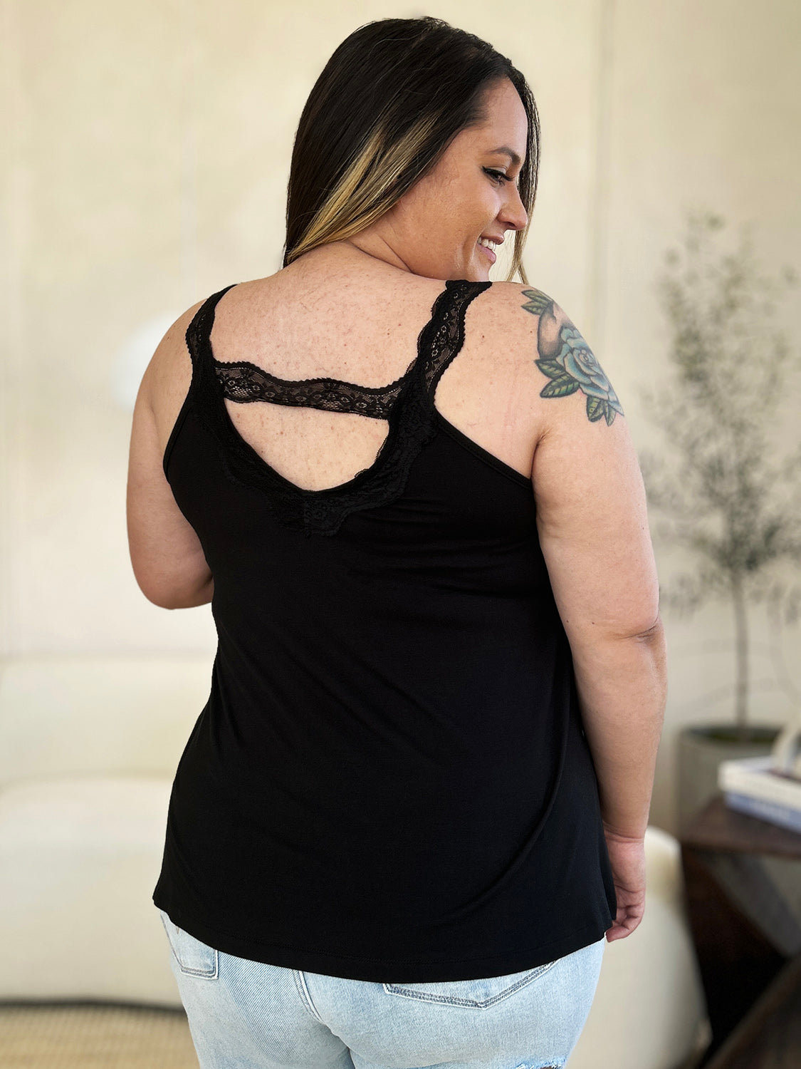 Basic Bae Full Size Lace Detail V-Neck Cutout Cami Apparel/Tops Basic Bae Ship from USA TikTok Tops Trendsi USPS Walmart Walmart Apparel Trendsi https://www.cyberehub.com