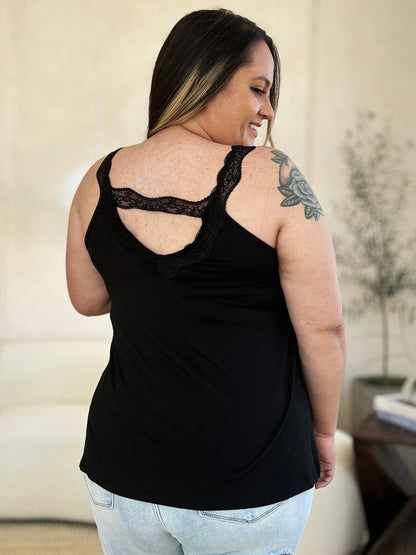 Basic Bae Full Size Lace Detail V-Neck Cutout Cami Apparel/Tops Basic Bae Ship from USA TikTok Tops Trendsi USPS Walmart Walmart Apparel Trendsi https://www.cyberehub.com