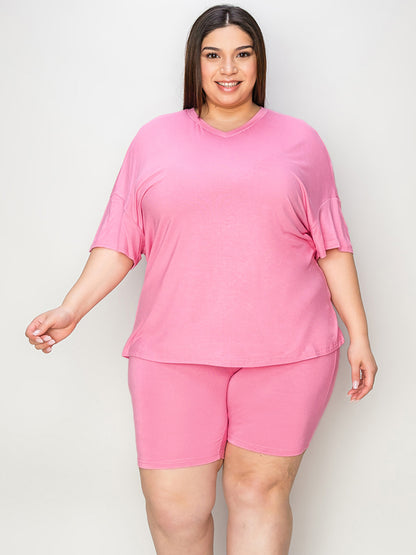 Basic Bae Full Size V-Neck Drop Shoulder T-Shirt and Shorts Set Apparel/Tops Basic Bae Ship from USA TikTok Tops Trendsi USPS Walmart Walmart Apparel Trendsi https://www.cyberehub.com