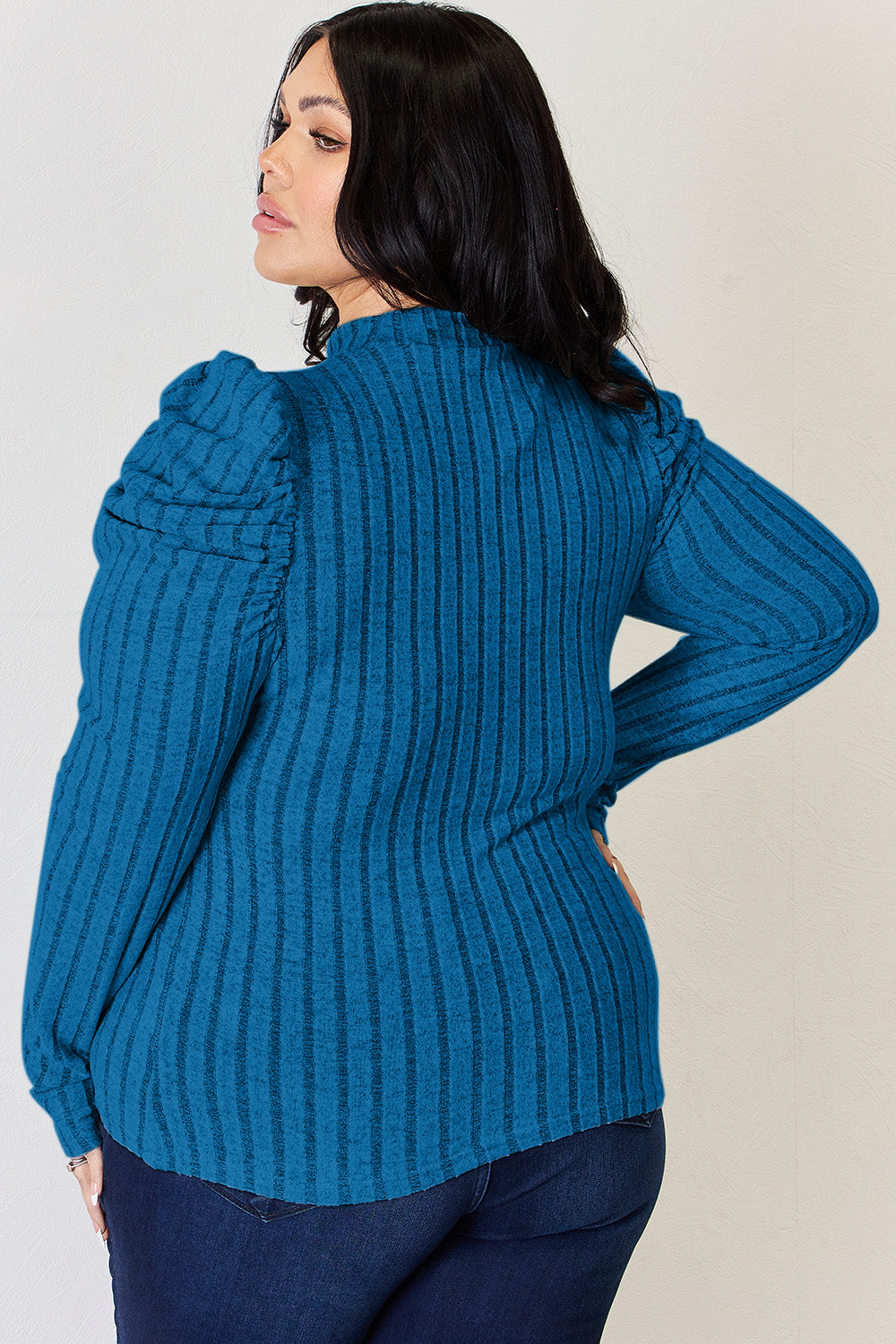 Basic Bae Full Size Ribbed Mock Neck Puff Sleeve T-Shirt Apparel/Tops Basic Bae Ship from USA TikTok Tops Trendsi USPS Walmart Walmart Apparel Trendsi https://www.cyberehub.com