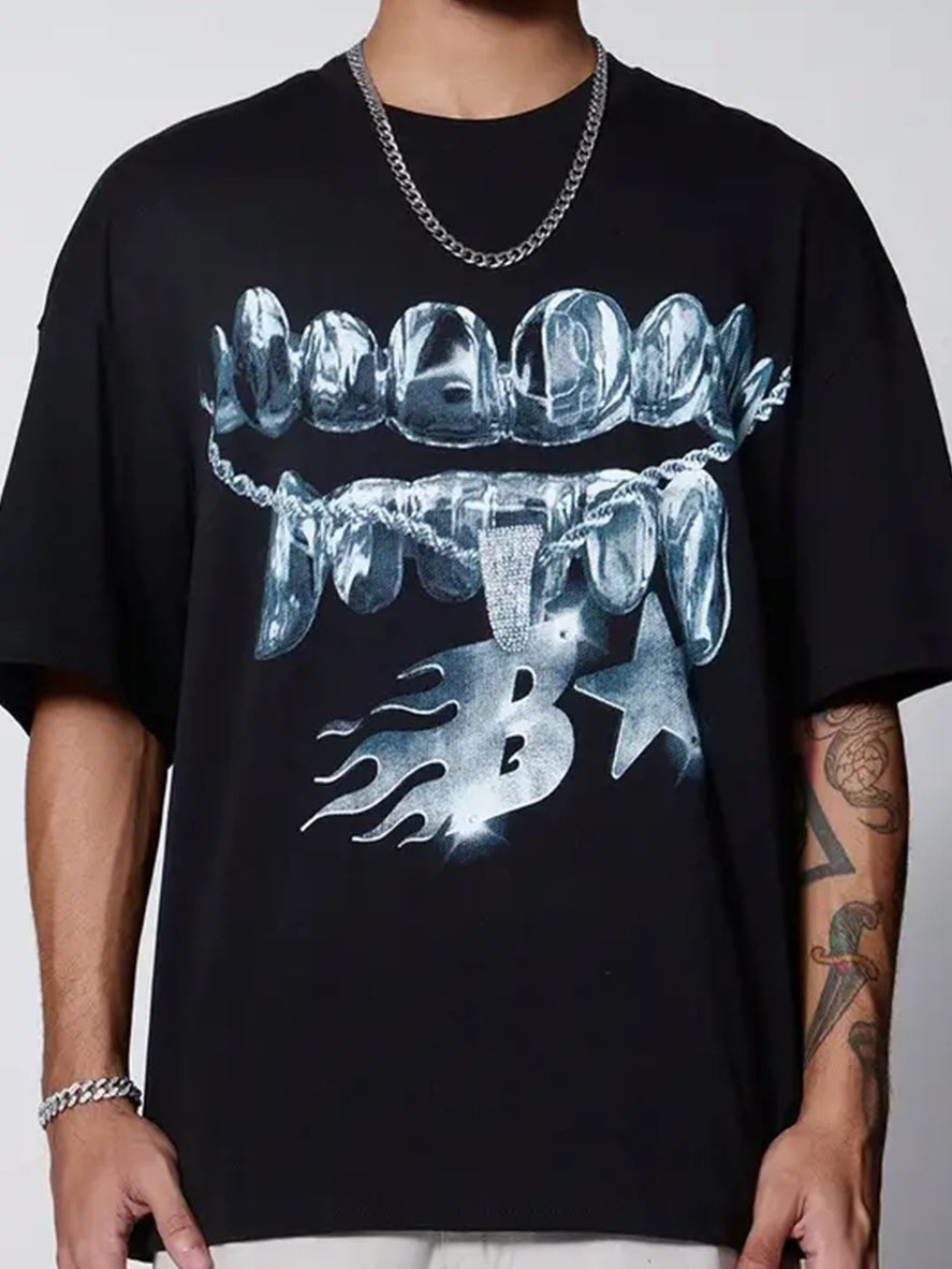 Men's Patterned Printed T-shirt, Summer Casual Short Sleeved T-shirt Apparel/Shirt/Graphic Shirt SNULLO https://www.cyberehub.com