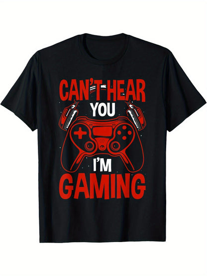 I Can't Hear You, I'm Playing A Game Gamer Funny T-shirt Apparel/Shirt/Graphic Shirt SNULLO https://www.cyberehub.com